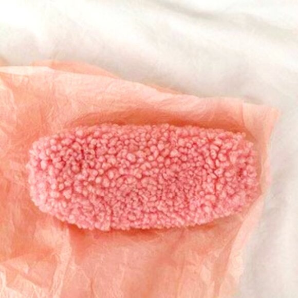 Fuzzy Pencil Case Pouch Pink - Picture 1 of 6